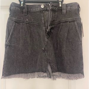 Free People Black Mini Skirt